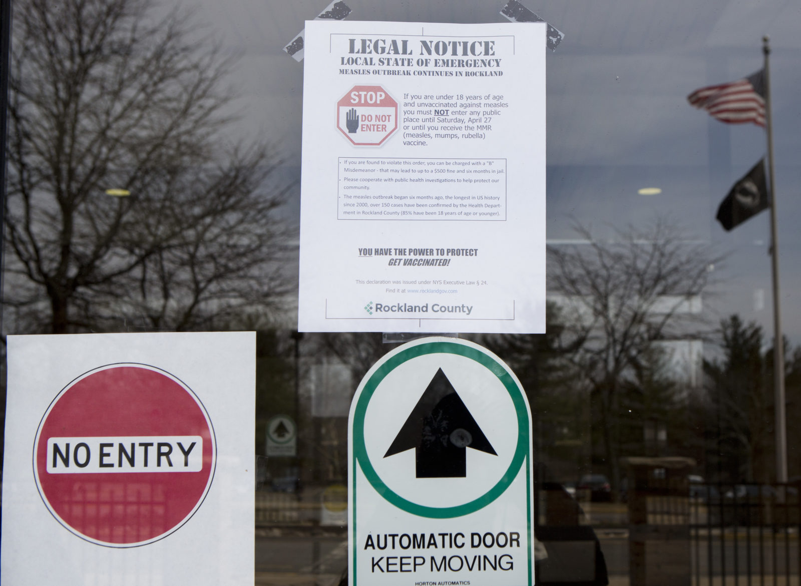 Rockland County Health Department Sign